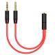 One Divided Into Two Adapter Desktop Computer Headset Audio Cable