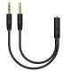 One Divided Into Two Adapter Desktop Computer Headset Audio Cable