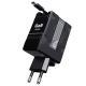 Popular F2 Gallium Nitride Fast Charge Charging Plug Double Flexible Wire