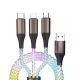 Colorful RGB One-to-three Streamer 66W Data Cable