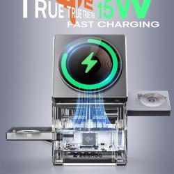 Three-in-one Fast Charging Magnetic Wireless Charger