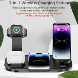 Multifunctional Three-in-one Mobile Phone Watch Wireless Charger
