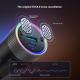 Car Bluetooth Transmitter Digital Display 60W Fast Car Phone Charger With Spring C Line