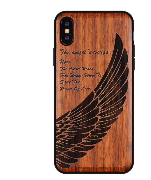 Compatible with Apple , Wooden phone case