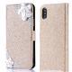 Compatible with Apple , Camellia rhinestone glitter phone case