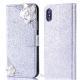 Compatible with Apple , Camellia rhinestone glitter phone case