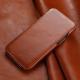Cowhide retro curved screen phone case