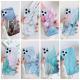 Four-corner anti-shattering gold marble mobile phone case