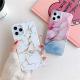 Four-corner anti-shattering gold marble mobile phone case