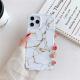 Four-corner anti-shattering gold marble mobile phone case