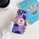 Geometric love stitching marble phone case