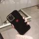 Autumn and winter small love warm plush phone case