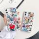 Cartoon bear and rabbit mobile phone case