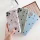 Simple solid color small love phone case plush soft shell
