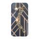Geometric rhombus rhinestone bracelet phone case