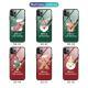 Tempered glass protective cover Christmas phone case