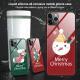 Tempered glass protective cover Christmas phone case