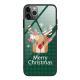 Tempered glass protective cover Christmas phone case