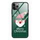 Tempered glass protective cover Christmas phone case