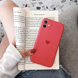 Liquid Heart Frosted Mobile Phone Case