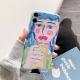 Creative Oil Painting Eyes Girl Phone Case