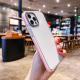 Transparent Phone Case With Non-slip Solid Color Frame
