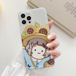 Cute Fashion Sunflower Transparent Phone Case