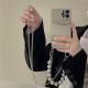 Card Sliding Lens Diagonal Lanyard Mobile Phone Case