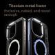 Magnetic Titanium Frame Invisible Airbag Phone Case