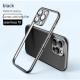 Shell Matte Plating Frame Without Backboard Phone Case