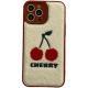 Cute Cherry Plush Lens Full Package Phone Case