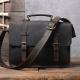 Simple First Layer Cowhide Backpack Briefcase Men And Women Leather Shoulder Messenger Bag