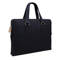 Genuine Leather Mens Business Handbag 14 Inch Computer Bag