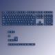 PBT Material Carved Height Two-tone Blue Key Cap