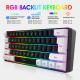Keyboard And Mouse Suit Color Backlight White And Black Mixed Color