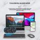 Wireless Keyboard Mouse Ultra-thin Suit Rechargeable Mute Bluetooth