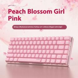 Mechanical Keyboard 82 Keys White Backlight Style Game