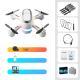 Mini Aerial Photography Gradient LED Remote Control Plane