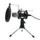 Mini Mobile Computer Live Broadcast With Stand Microphone Aluminum