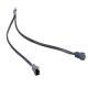 Temperature Controlled Cooling Fan 4-pin Motherboard With Mesh And CPU Adapter Cable