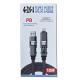 Digital Display Four-in-one Charging Cable Two-to-two Data Cable