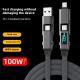 Digital Display Four-in-one Charging Cable Two-to-two Data Cable