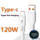 120W Fast Charge 6A Double USB Type-C Cable