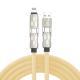 Expansion Adapter Real Silicone Data Four-in-one Car Charging Cable