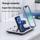 Multifunctional Wireless Fast Charging Clock Mobile Phone Folding Bracket Portable