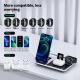 Multifunctional Wireless Fast Charging Clock Mobile Phone Folding Bracket Portable