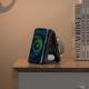Folding Mobile Phone Bracket Magnetic Three-in-one Wireless Charger