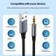 USB To 35mm Audio Cable Computer Connector