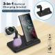 Vertical Three-in-one Watch Wireless Charger Straight