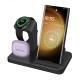 Vertical Three-in-one Watch Wireless Charger Straight